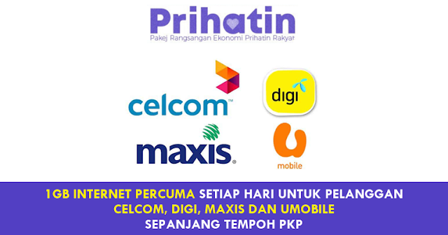 1gb internet percuma sepanjang tempoh pkp